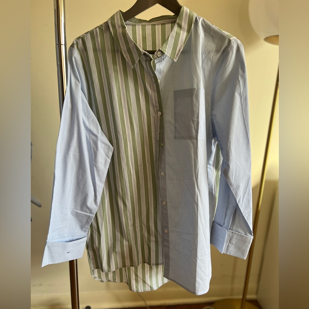 Two tone women’s shirt - handmade